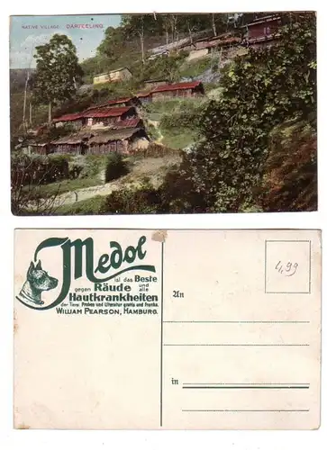 59382 Medol Reklame Ak Darjeeling Indien native Village um 1910