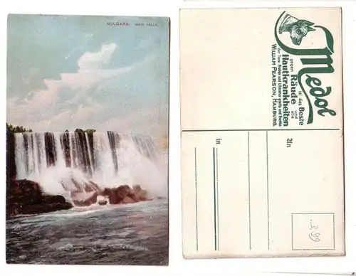 59377 Medol Publicité Ak Niagara Cas USA Main Falls vers 1910