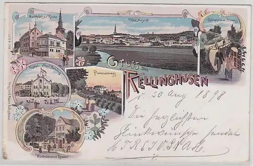 59346 Ak Lithographie Gruß aus Kellinghusen 1898