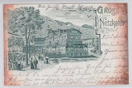 59320 Ak Lithographie Gruß vom Netzkater bei Illfeld am Harz 1902