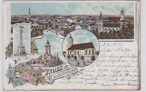 59311 Ak Lithographie Gruss aus Sangerhausen 1897