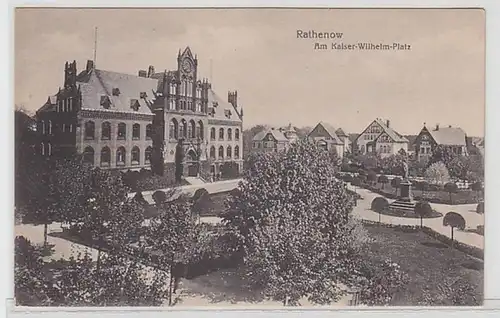 59260 Ak Rathenow am Kaiser Wilhelm Platz um 1910
