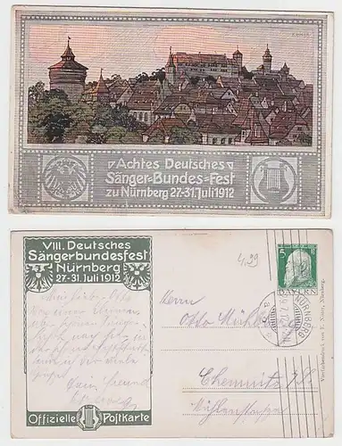 59203 Ak 8. Deutsches Chantor Bund Fest zu Nuremberg 1912