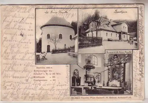 59182 Multi-image Ak St. Anna Kapelle près de Seidorf dans les montagnes géantes 1903