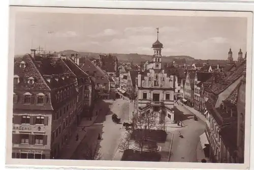 59176 Ak Kempten dans la place de l'hôtel de ville Allgäu 1930