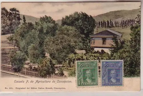 59155 Ak Escuela P. de Agricultural Concepcion Chili vers 1910