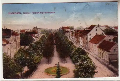 59148 Feldpost Ak Rawitsch Kaiser Friedrichpromenade 1917