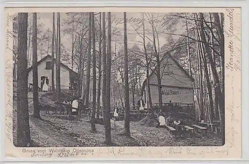 59114 Ak Gruss de la maison forestière Ottensoos vers 1905