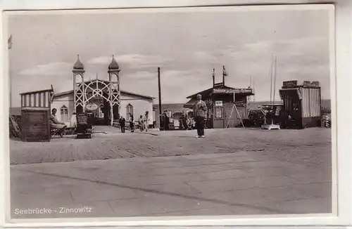 59039 Ak Zinnovitz sur Usedom pont maritime 1935