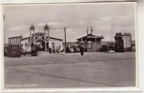 59039 Ak Zinnowitz auf Usedom Seebrücke 1935