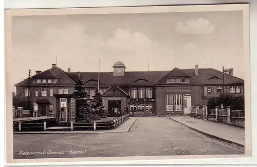 59027 Ak Niederwiesa près de Chemnitz gare vers 1930