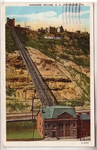 59023 Ak Pittsburgh Pa. USA Duquesne Incline um 1910