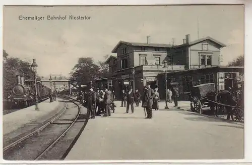 59021 Ak ehemaliger Bahnhof Klostertor bei Hamburg um 1910
