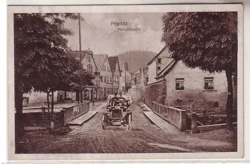 58939 Ak Pegnitz Hauptstrasse avec automobile 1925