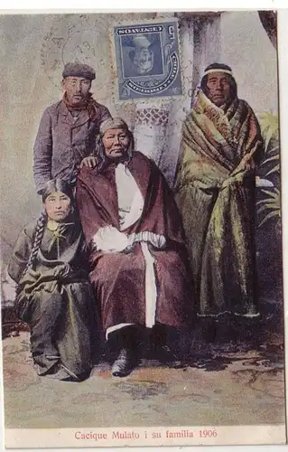 58931 Ak Chile Cacique Mulato i su familia 1906