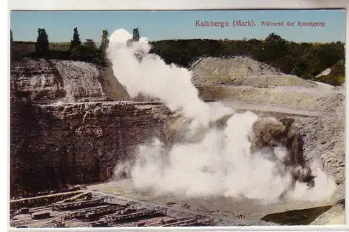 58912 Ak Kalkberge (Mark) während der Sprengung um 1920