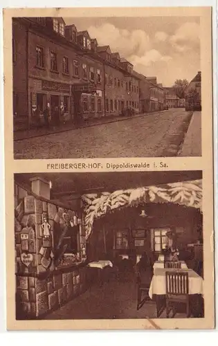 58893 Mehrbild Ak Dippoldiswalde in Sachsen Freiberger Hof um 1930