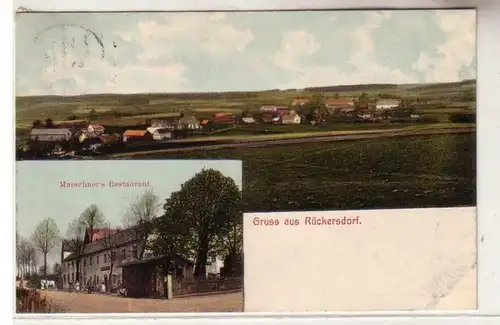 58809 Mehrbild Ak Gruß aus Rückersdorf Marschners Restaurant 1909