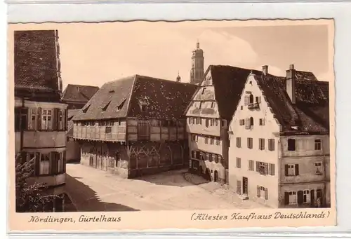 58738 Ak Nördlingen Gürtelhaus ätestes Kaufhaus Deutschlands um 1930