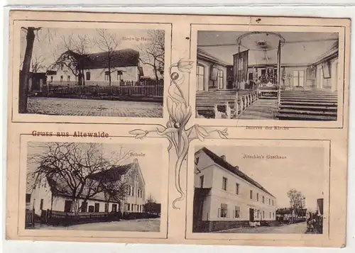 58610 Mehrbild Ak Gruß aus Altewalde Gasthaus usw. 1914