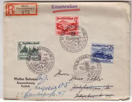 58561 Brief Internationale Automobil- und Motorrad Ausstellung Berlin 1939