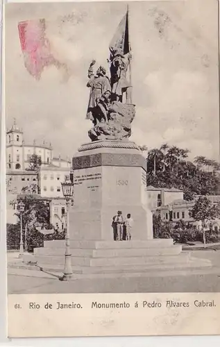 58527 Ak Rio de Janeiro Brésil Monumento a Pedro Alvares Cabral vers 1907