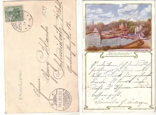 58526 Ak Zittau Oberlausitz Gewerbe- und Industrie Ausstellung 1902