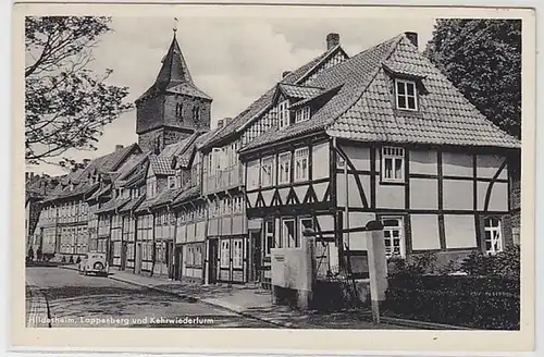 58460 Ak Hildesheim Lappenberg und Kehrwiederturm um 1950