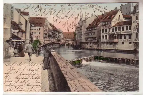 58452 Ak Nürnberg Blick vom Trödelmarkt 1904