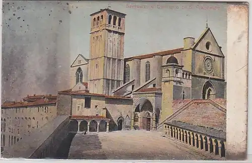 58445 Ak Santuario e Convento di S. Francesco Italie vers 1910