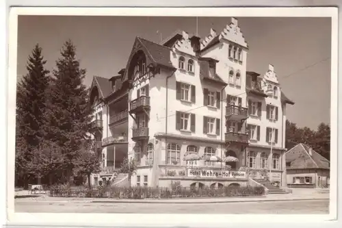58437 Ak Wehr in Baden Hotel und Pension Werma Hof 1953