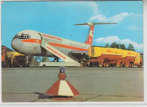 58421 Ak Interflug Turbinenluftstrahlverkehrsflugzeug IL 62, 1974