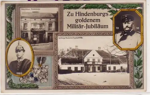 58394 Ak Hindenburg Familiengut Neudeck bei Freystadt in Westpreussen 1916