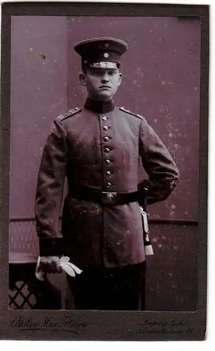 58373 Original Foto Soldat Regiment 107 Leipzig um 1910