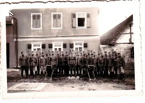 58367 Original Photo Machinerie Compagnie dans la 2ème Guerre mondiale