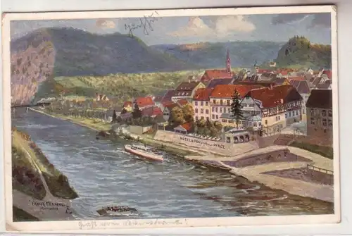 58326 Ak Neckargemünd Hotel zu Post 1918