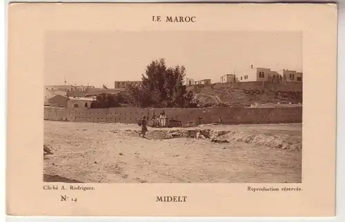 58300 Ak d'un légionnaire étranger allemand du Maroc Midelt Vue locale 1927