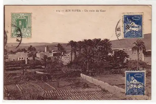 58244 Ak d'un légionnaire étranger allemand d ' Algérie Ain Sefra 1928