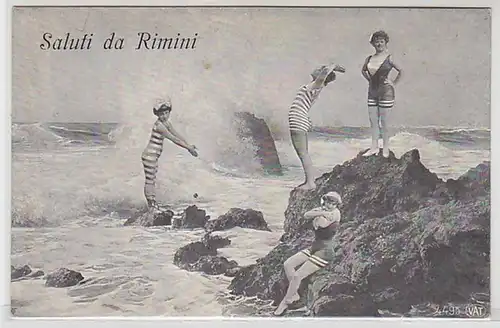 58212 Ak Saluti da Rimini Badescenen um 1910