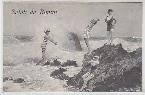 58212 Ak Saluti da Rimini Badesen vers 1910