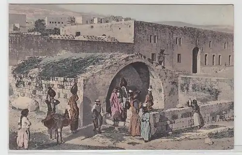 58107 Ak Nazareth Israël de la fontaine de Marie vers 1910
