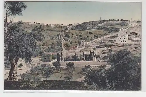 58097 Ak Jérusalem en Israël l'Oelberg avec Gethsémané vers 1910