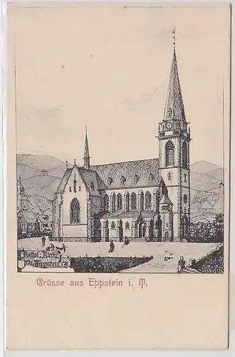 58092 Ak Salutations en Eppstein dans le Taunus vers 1900