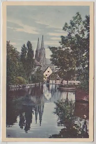 58082 Feldpost Ak Soest in W. grand étang avec église des prés 1915