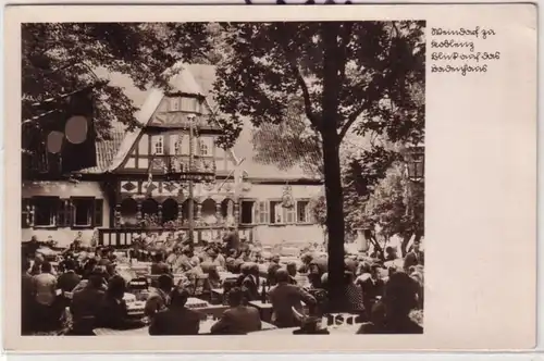 58053 Ak Weindorf zu Koblenz Blick auf das Baudenhaus 1934