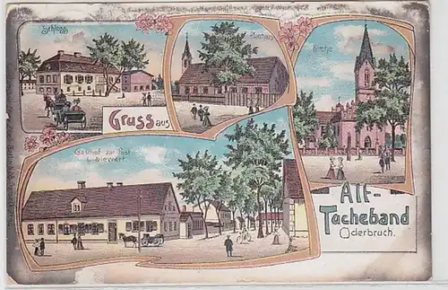 58006 Ak Lithographie Gruß aus Alt-Tuchebrand Oderbruch 1908