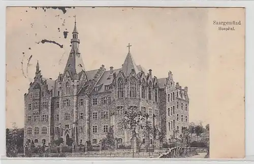 57998 Feldpost Ak Saargemünd en Lorraine Hospital 1916