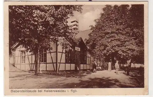 57936 Ak Biebersteinbaude près de Kaiserwaldau dans les montagnes géantes 1925