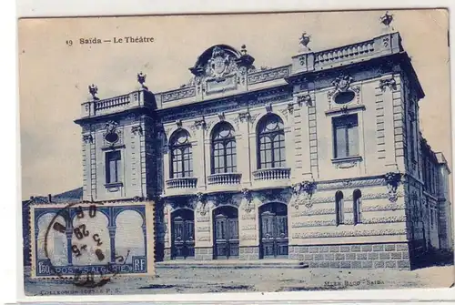 57919 Ak eines deutschen Fremdenlegionärs aus Algerien Saida Theater 1929