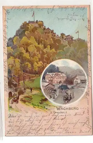 57888 Ak Wachberg bei Dresden 1899
